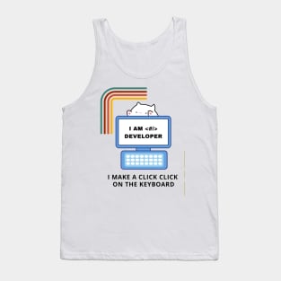 Cat Code Developer Tank Top